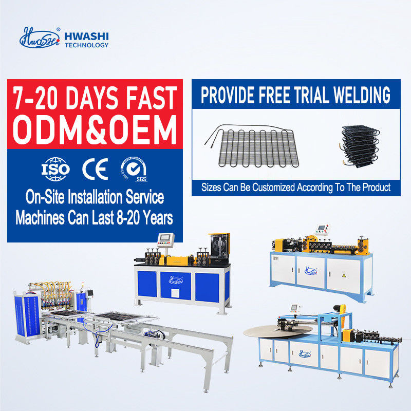 Servo Driven 20 Head Refrigerator Condenser Wire Mesh Welding Machine Firm Welding Automatic Labor Saving
