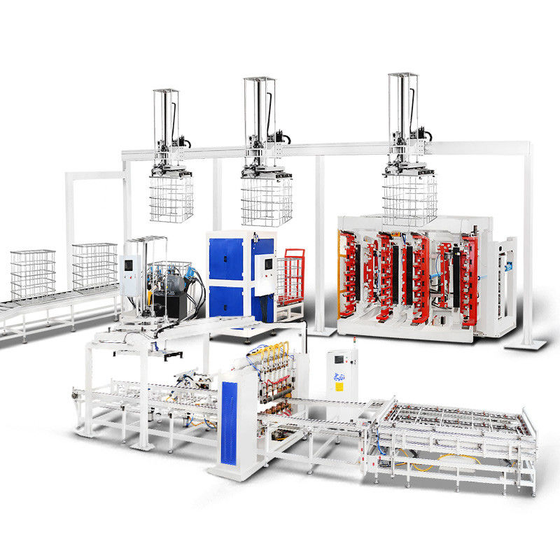 Hwashi Factory IBC Grid, linia produkcyjna ramki klatki IBC, maszyna do zamykania ramki klatki IBC