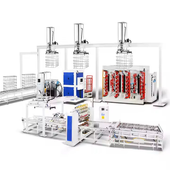 Średni kontener masowy IBC siatka Klatka ramka automatyczna linia produkcyjna,ramka stalowa IBC do zbiorników IBC