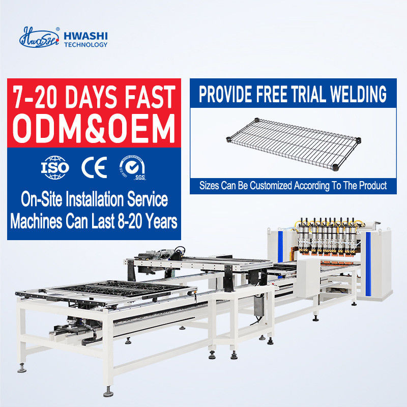 Hwashi CNC-Controlled Spot Welding Machine do produkcji wysokiej wielkości półki z drutami chłodniczymi