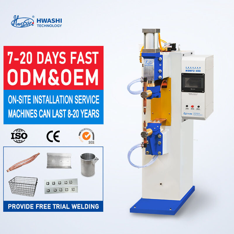 Spawarka punktowa inwertorowa HWASHI 75KVA pionowa średniej częstotliwości z certyfikatami CE/CCC/ISO