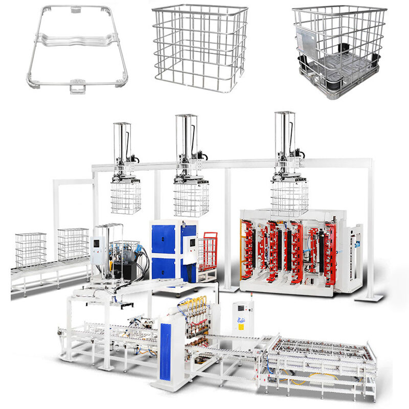 Wydajność gięcia 20-25s IBC Tote Cage Maszyna spawalniająca napięcie 380V zoptymalizowane zgodnie z wymaganiami produktów