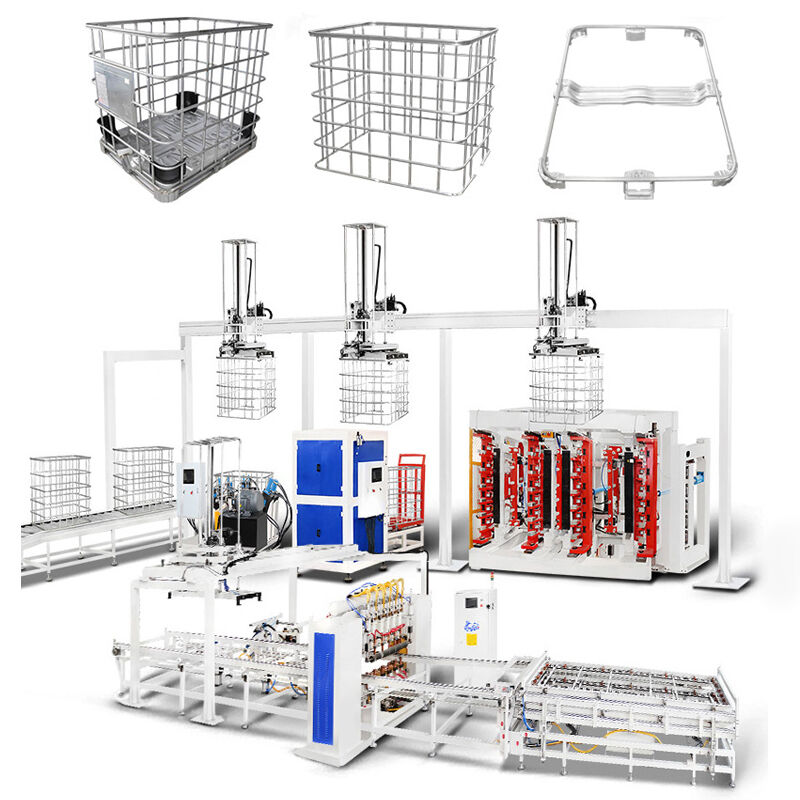 Wydajność gięcia 20-25s IBC Tote Cage Maszyna spawalniająca napięcie 380V zoptymalizowane zgodnie z wymaganiami produktów