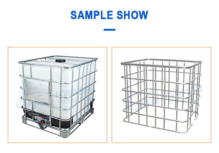 Automatyczna maszyna do spawania IBC Cage Frame z wydajnością 50sec/pc i 4 zestawami źródła zasilania MF DC do produkcji kontenerów masowych