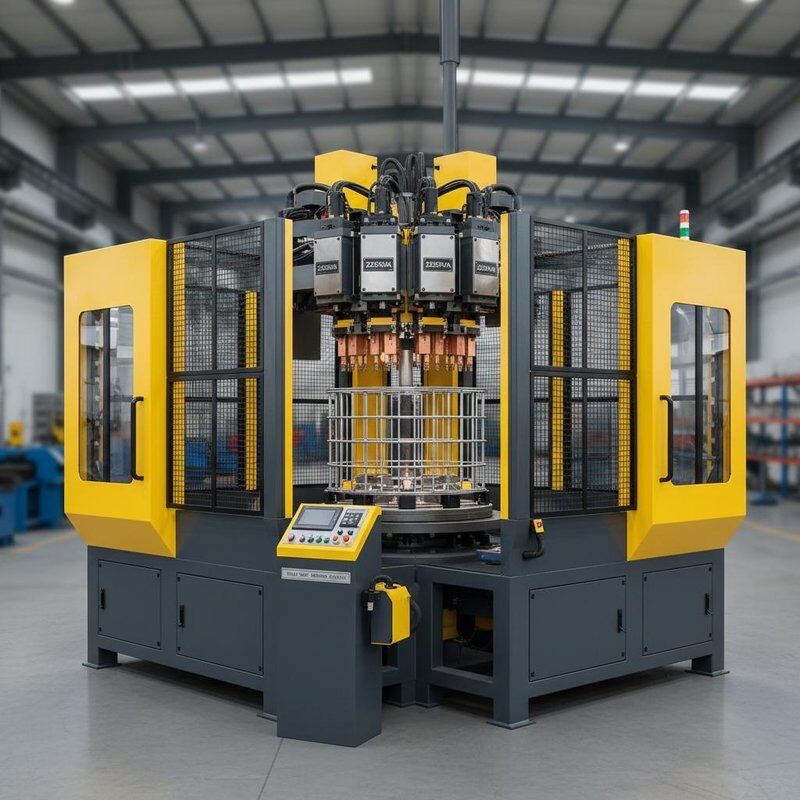 IBC Tote Cage Welding Machine z ochroną i mocą spawania 225KVA X 4 przeznaczona do ciężkich zadań spawania